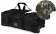 Woodland Sak Vouagiaz Platis 68l Black with Wheels Fabric L72xW26xH34cm