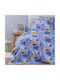 Melinen Kids Duvet Cover Set Single with Pillowcase Cotton Multicolour 165x245cm