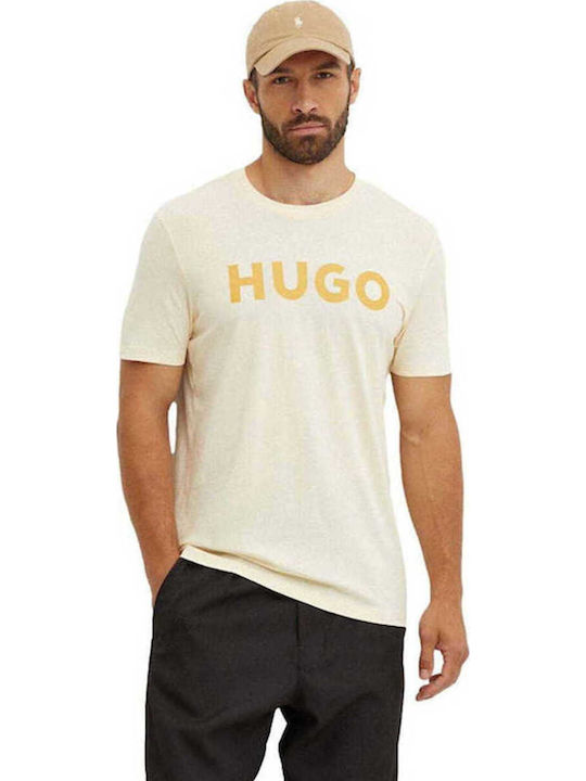 Hugo Herrenblusen Kurzarm T-Shirts Weiß