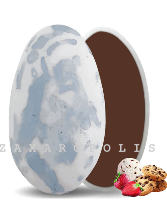 Zaxaropolis Jordan Almonds Choco Splash in Standard Shape with Chocolate Flavour Blue 1000gr