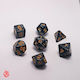 Dice Set Black Acrylic Dice RPG Dungeons & Dragons Pathfinder Wargames