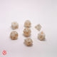Dice Set White Σετ Ακρυλικών Ζαριων Rpg Dungeons & Dragons Pathfinder Wargames