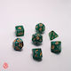 Dice Set Olive Green Acrylic Dice RPG Dungeons & Dragons Pathfinder Wargames