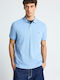 Polo Short Sleeve Blue Blouse