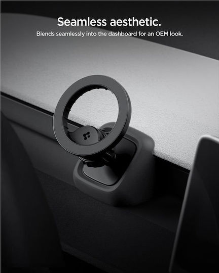 Spigen Tesla Tam100 Suport Auto Pentru Telefon cu Magnet MagSafe Neagră