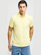 Polo Short Sleeve Yellow Blouse FBM013-001-11-Lemonade