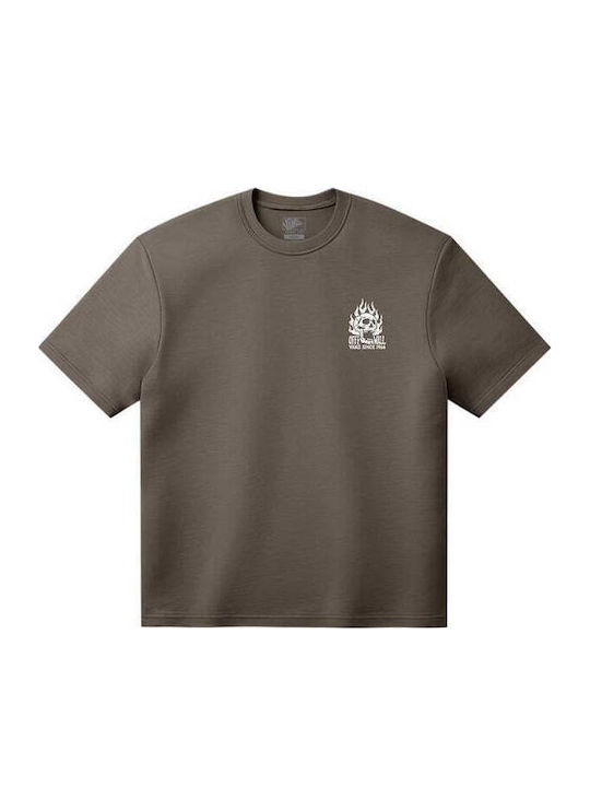 Off Wall T-Shirt Braun