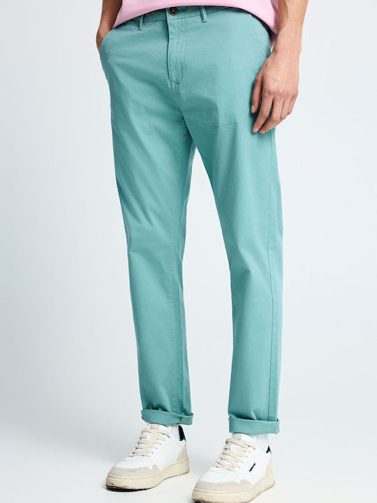 Funky Buddha Chino Trousers in Regular Fit Blue