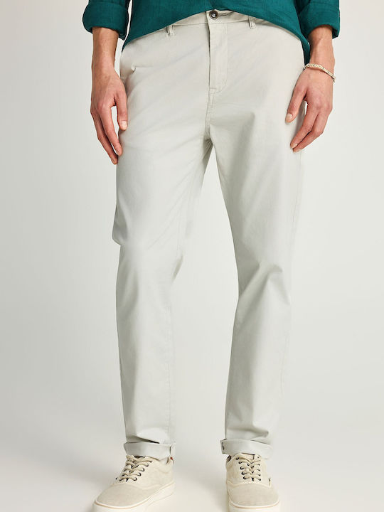 Funky Buddha Chino Trousers in Regular Fit Mist