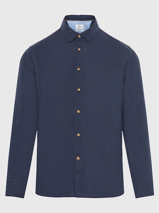 Funky Buddha Long Sleeve Linen Shirt in Regular...