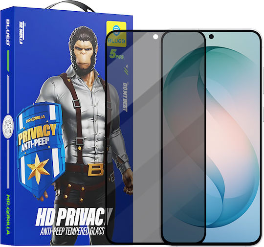 Blueo Anti-peep Privacy Glass 5 Pack Samsung Galaxy S26 Plus Black