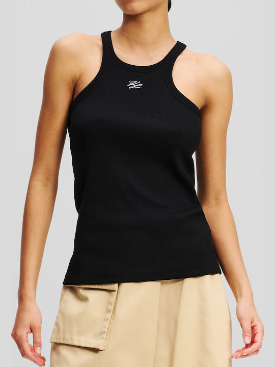 Karl Lagerfeld Women's Cotton Sleeveless Black ...
