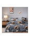 My Home Luxury Double Duvet Cover Set With 2 Pillowcases 220x240cm Multicolour