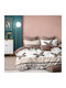 My Home Luxury Double Duvet Cover Set With 2 Pillowcases 220x240cm Multicolour