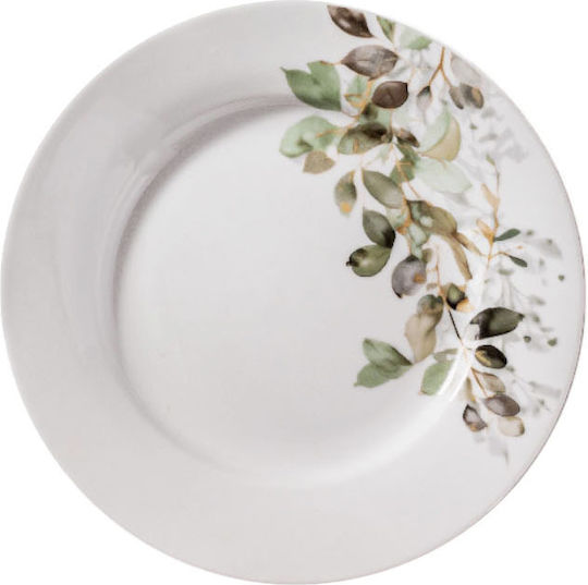 Ankor Serving Plate Desert Porcelain Green with Diameter 19cm Ankor Serving Plate Desert Porcelain Green with Diameter 19cm