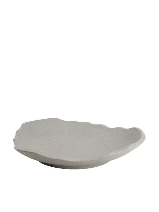 Espiel Espiel Servierplatte Untiefe Platte Rund Graue mit Durchmesser 27cm
