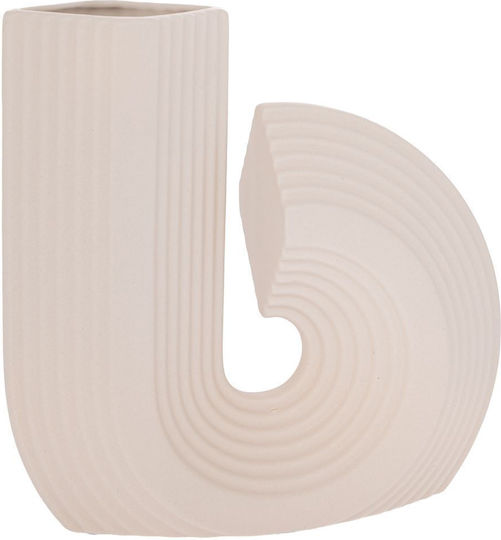 Vază Crem Ceramică 28x7x26cm
