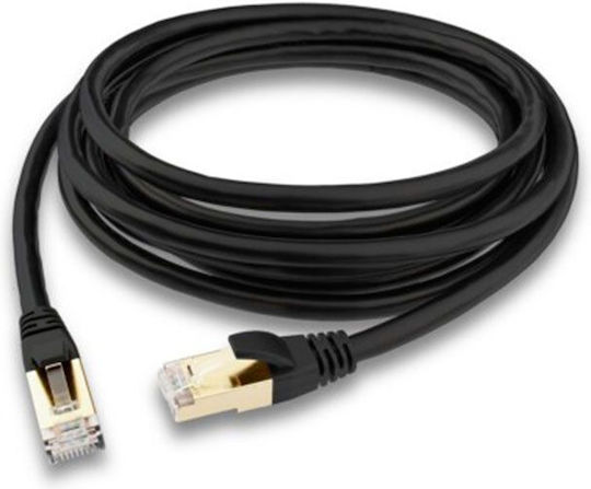 Atomic Pro S/FTP Cat.8 Ethernet Network Cable 10m Black