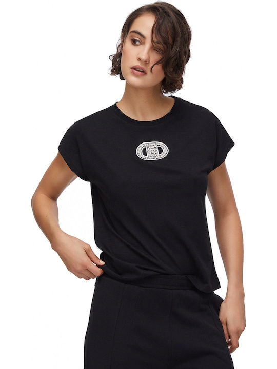 Γυναικείο T-shirt Μαύρο