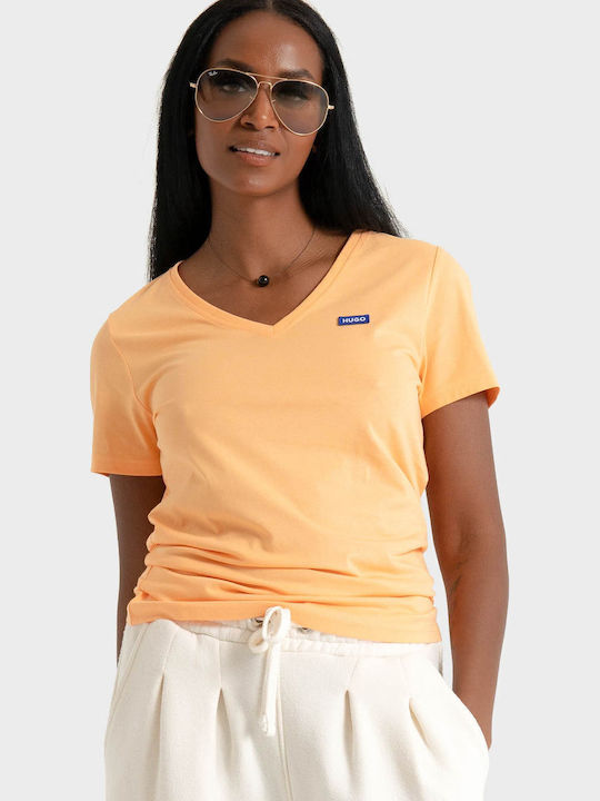 Hugo Damen T-Shirt Orange