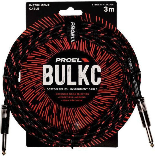 Proel Cable 6.3mm male - 6.3mm male 3m H40PR15759