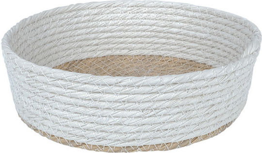 Espiel Dekoratives Korb Rattan Weiß 18x6x6cm