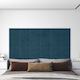 vidaXL Wall Headboard 12 Pieces Blue Velvet 30x...