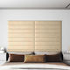 vidaXL Fabric Bed Headboard Beige 90cm