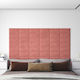 vidaXL Wall Headboard 12 Pieces Pink Velvet 30x...