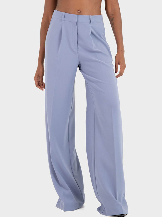 Damen Stoffhose Hellblau