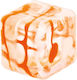 Moses Fidget Cube Πορτοκαλί