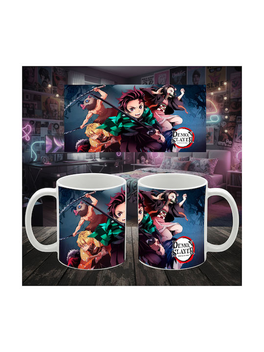 Λευκή Κούπα Anime Demon Slayer