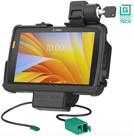 Ram Mounts Gds Power Lock + Dual Usb Dock Zebra Et4x 8" Intelliskin Mehrfarbig