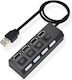 USB Hub 4 Ports USB 2.0 with USB-A Connection