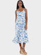 Josie Καλοκαιρινό Midi Φόρεμα Off White
