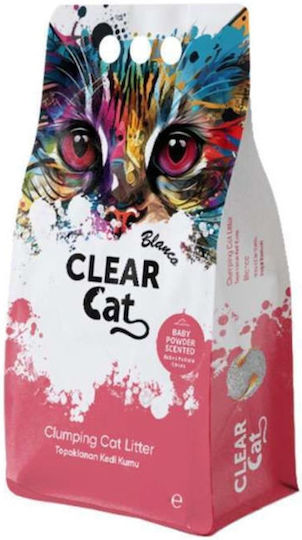 Clear Cat Cat Litter Bentonite with Baby Powder Scent 5lt