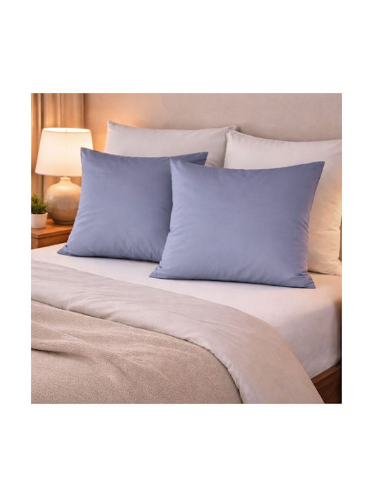 First Choice Σετ Μαξιλαροθήκες Blue 70x70εκ.
