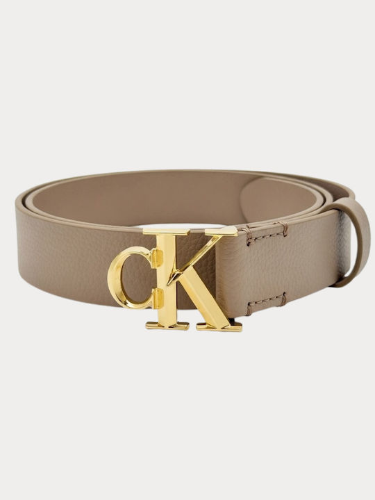 Calvin Klein Beige Leather Women's Belt