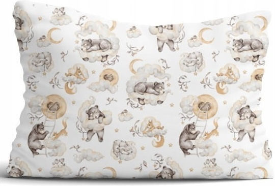 BabyMam Fată De Pernă Pentru Copii Din 100% Bumbac 40x60cm Beige