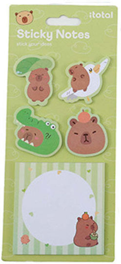 I-total Χαρτάκια Sticky Notes Capybara Πράσινο