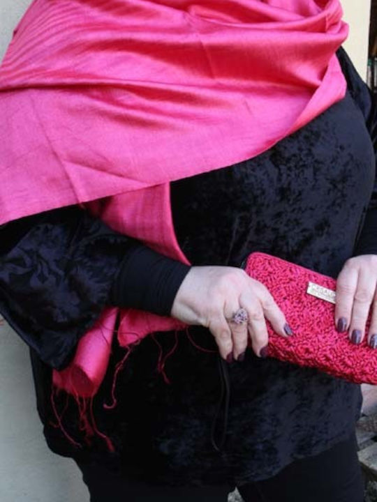 Women's Silk Shawl Fuchsia