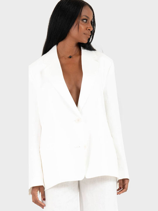 Drykorn Γυναικείο Σακάκι Off White