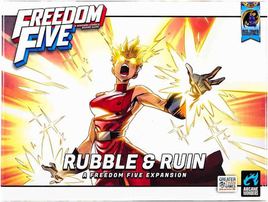 Επέκταση Παιχνιδιού Freedom Five: Rubble Ruin για 1-5 Παίκτες 14+ Ετών AWGDTE15FFRR (EN) Arcane Wonders
