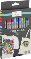 Nassau Textile Dual Markers 12 Pcs Ar0158 Nassau Textile Dual Markers 12 Pcs Ar0158