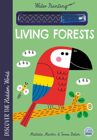 Hidden World - Water Painting Living Forests - Gemini Books Group Ltd - Spiral Bound