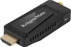 Kruger & Matz Mini Tuner Dvb-t2 H.265 Ψηφιακός Δέκτης Mpeg-4