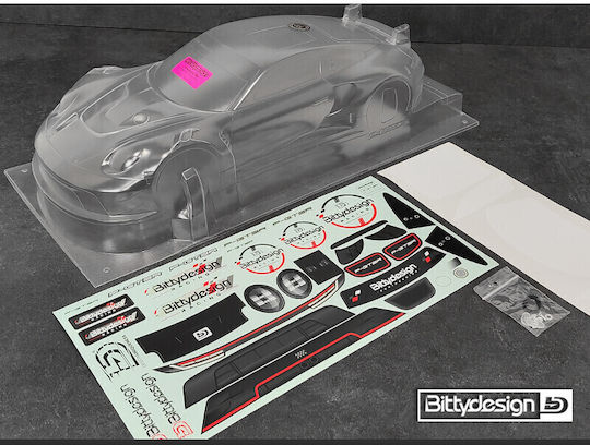 Bittydesign P-g3tr 1/10 Gt Klare Body 190mm Αβαφο Καπάκι Lexan 1:10 Ον Road