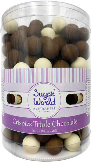 Sugarworld Crispy Κουφέτα σε Σχήμα Στρογγυλό με Γεύση Σοκολάτα Καφέ