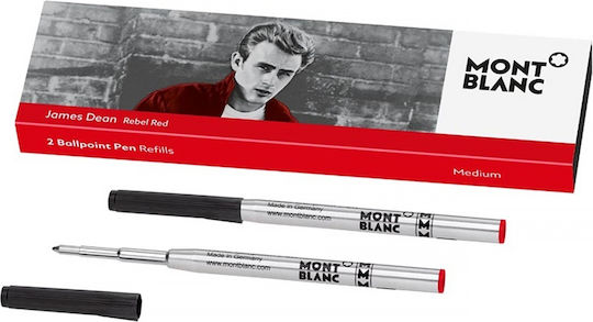 MontBlanc Ανταλλακτικό Μελάνι για Στυλό Medium Κόκκινο