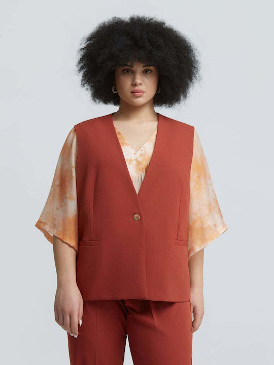 Orange Women's Vest 0039.3505.NETTO-Dark-Orange
